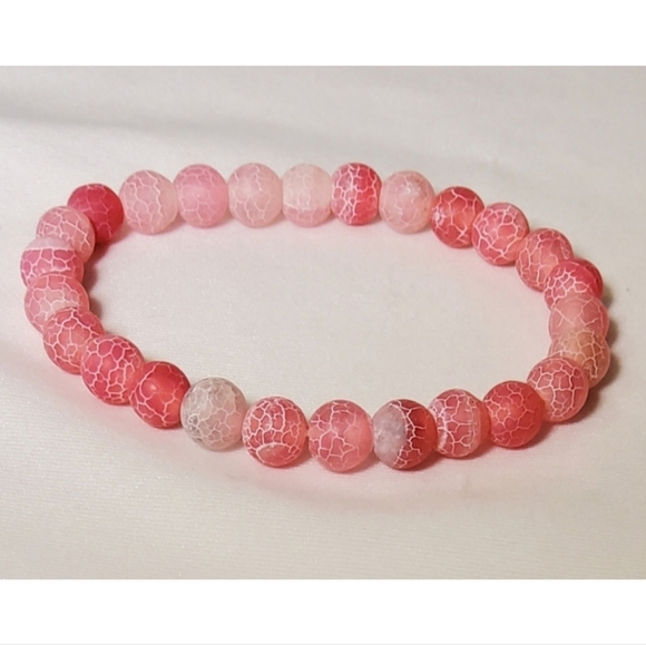 Weathered Pink Natural Stone Bracelet - Picture 7 of 13